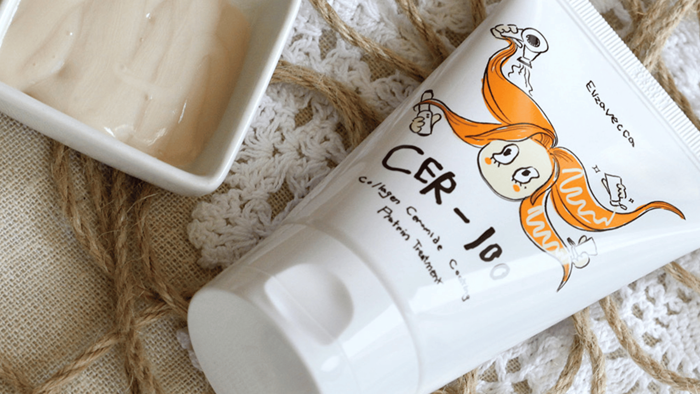 Elizavecca CER-100 Collagen Ceramide Coating Protein Treatment – närande hårinpackning med kollagen och ceramider för skadat och torrt hår