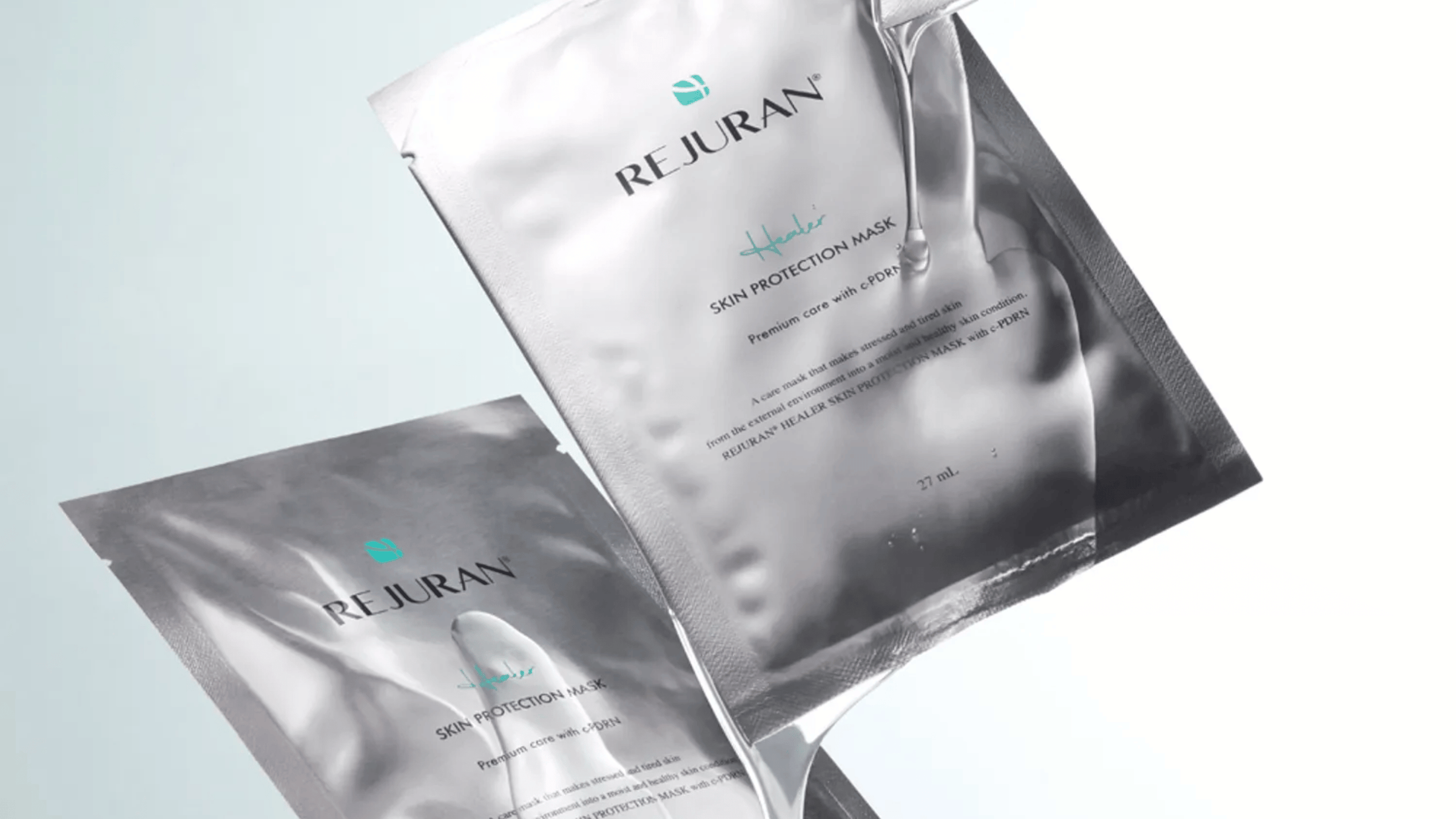 REJURAN Healer Skin Protection Mask med c-PDRN – koreansk sheet mask för återfuktande och vårdande hudvård.