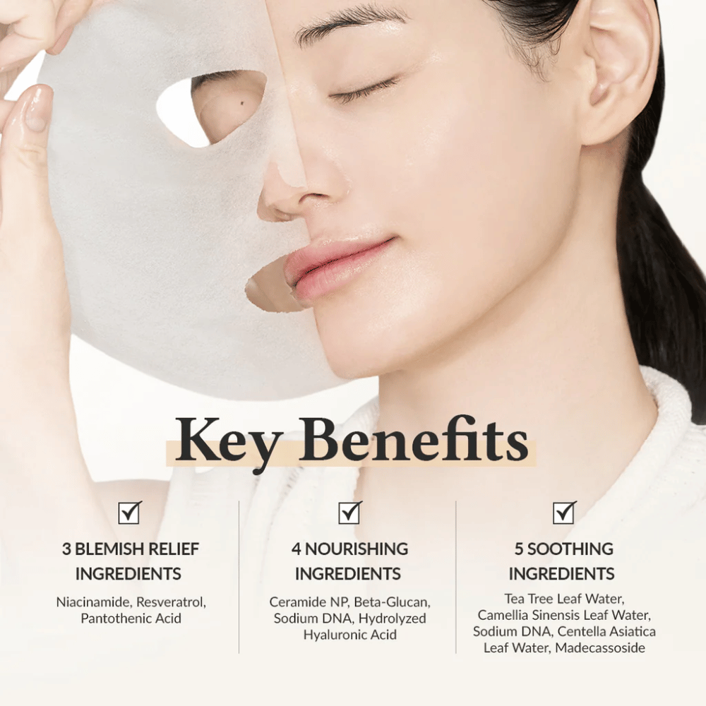 Dr. Althea 345 Relief Cream Mask avec niacinamide, resvératrol et céramide pour un effet apaisant, hydratant et fortifiant pour la peau