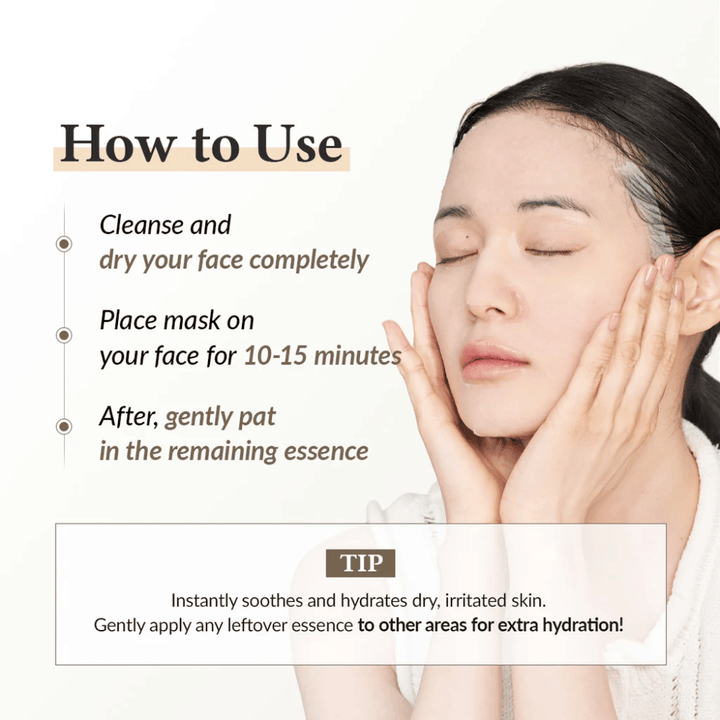 Comment utiliser Dr. Althea 345 Relief Cream Mask sheet mask – appliquer pendant 10 à 15 minutes pour une peau hydratée et apaisée