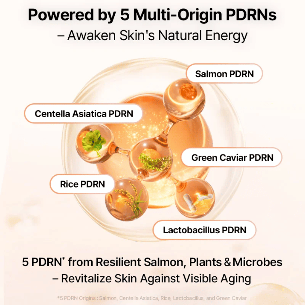 COSRX 5 PDRN B5 Vital Soothing Toner avec multi-origine PDRN de saumon, centella, riz, lactobacillus et caviar vert