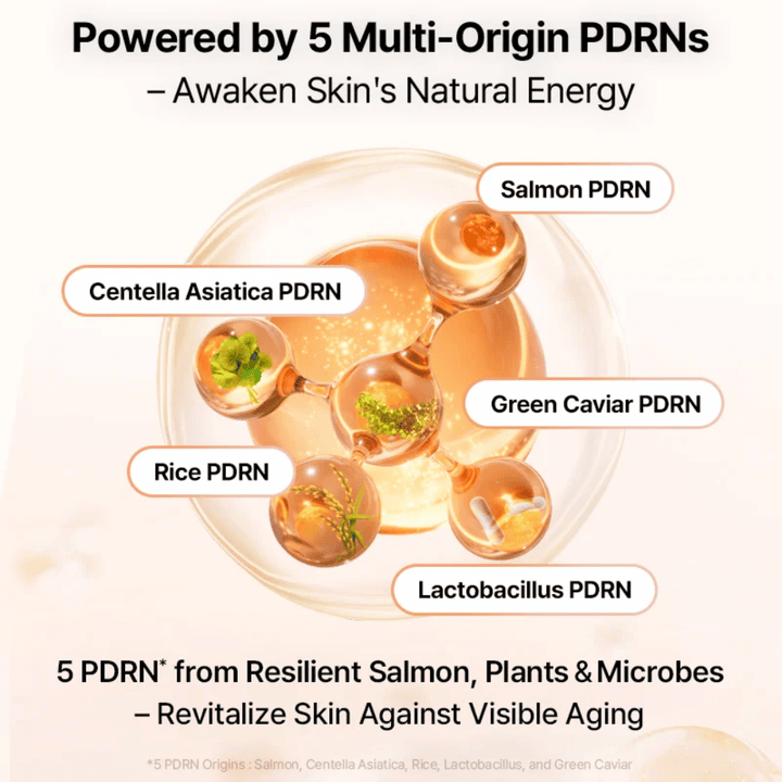 COSRX 5 PDRN B5 Vital Soothing Toner avec multi-origine PDRN de saumon, centella, riz, lactobacillus et caviar vert
