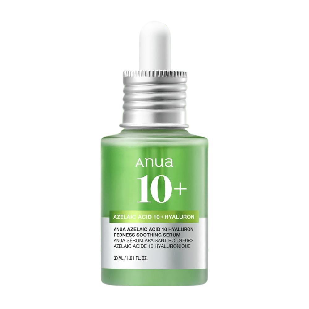 ANUA Azelaic Acid 10+ Hyaluron Serum apaise les rougeurs et hydrate efficacement la peau. Contient de l'acide azélaïque et de l'acide hyaluronique pour réduire les irritations et renforcer la barrière cutanée. Parfait pour les peaux sensibles. Utilisez quotidiennement pour des résultats visibles.