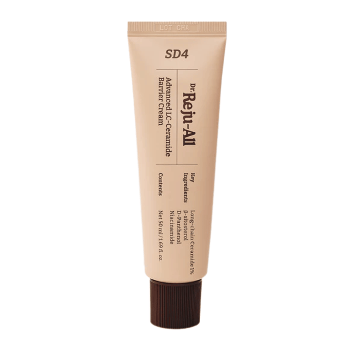 Dr. Reju-All Advanced LC-Ceramide Barrier Cream SD4 – soin coréen crème visage avec une texture légère lipidique-aqueuse qui renforce la barrière cutanée et convient aux peaux sensibles et sèches.