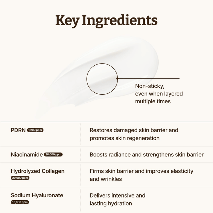 Dr. Reju-All Advanced PDRN Crème avec PDRN, niacinamide, collagène et acide hyaluronique pour une barrière cutanée renforcée