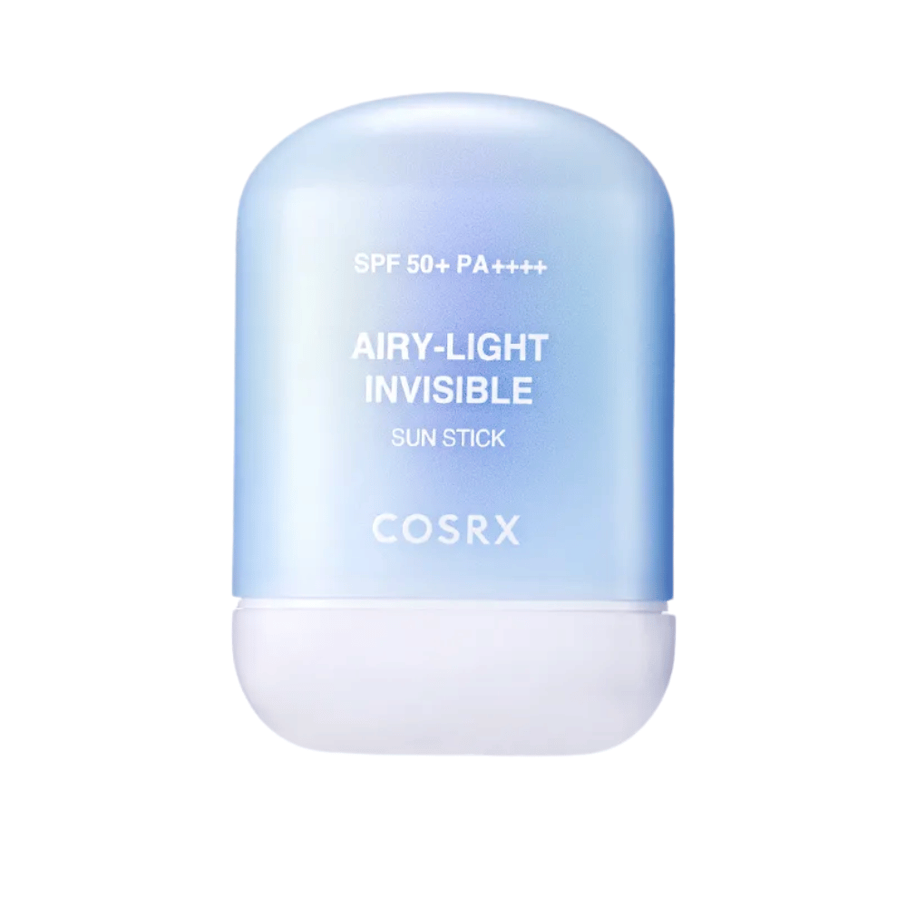 Image du produit sur COSRX Airy-Light Invisible Sun Stick 19 g – bâton solaire transparent avec une haute protection UV et une sensation soyeuse.