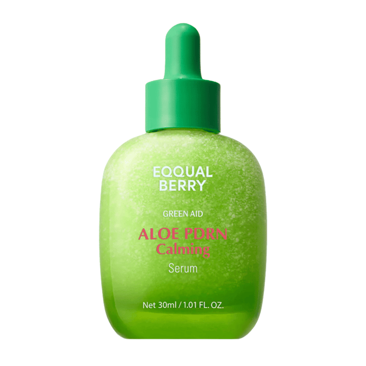 Image du produit sur EQQUALBERRY Aloe PDRN Calming Serum 30 ml – sérum facial coréen avec aloe et PDRN pour l'hydratation et la réparation de la peau.