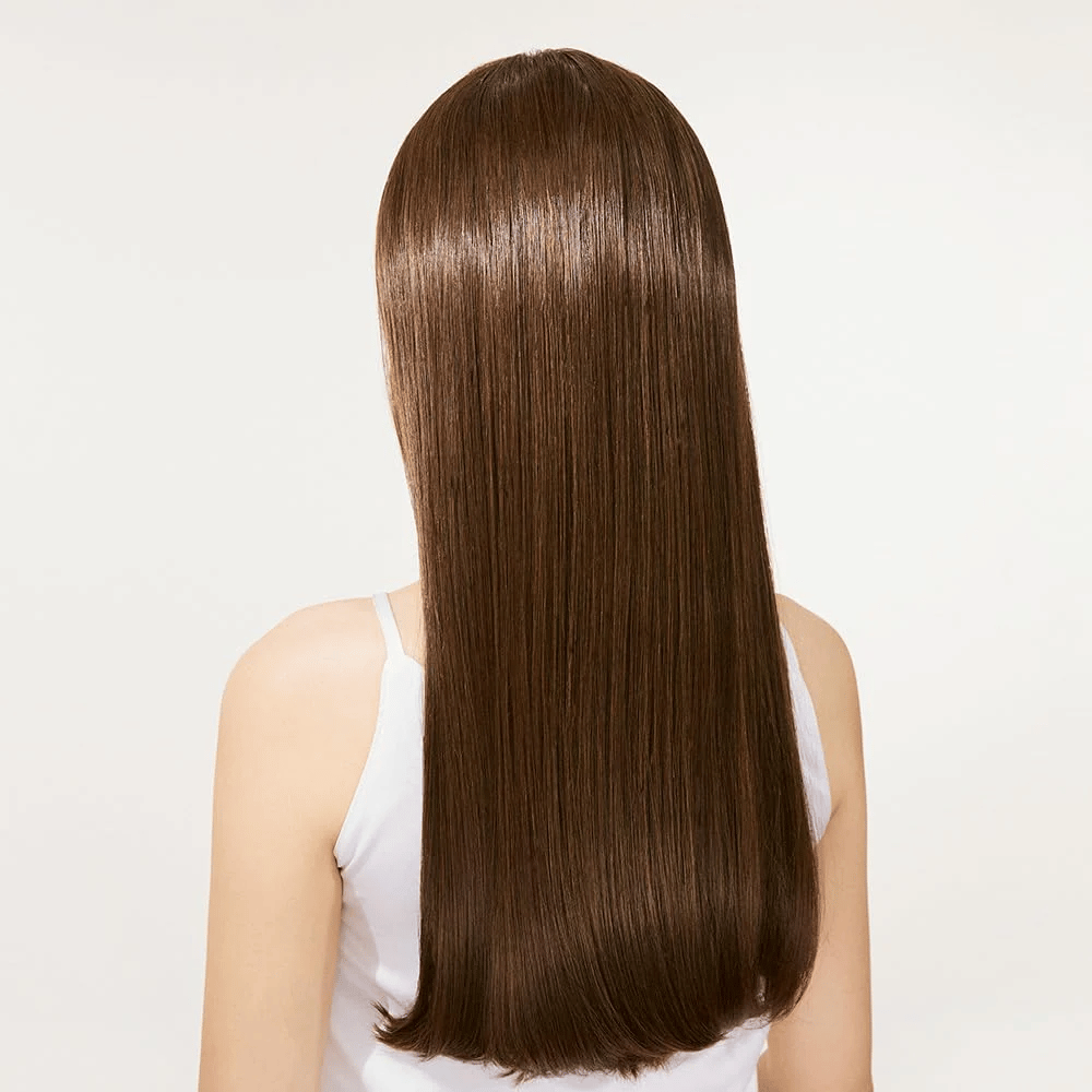 Cheveux brillants et doux après utilisation de Nature Republic Argan Essential Moisture Repairing Conditioner.