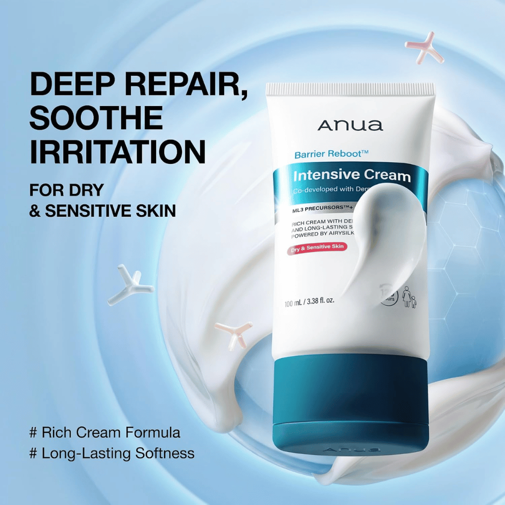 4. Anua Barrier Reboot Intensive Cream – crème visage intensément hydratant pour les peaux sèches et sensibles