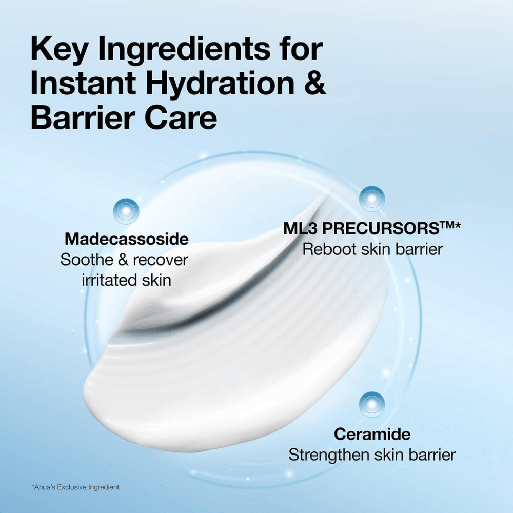 3. Anua Barrier Reboot Intensive Cream – madécassoside et céramides qui renforcent la barrière cutanée et apaisent la peau irritée