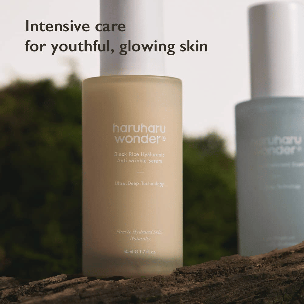 Haruharu Wonder Black Rice Hyaluronic Anti-Wrinkle Serum – soin intensif pour une peau hydratée et éclatante