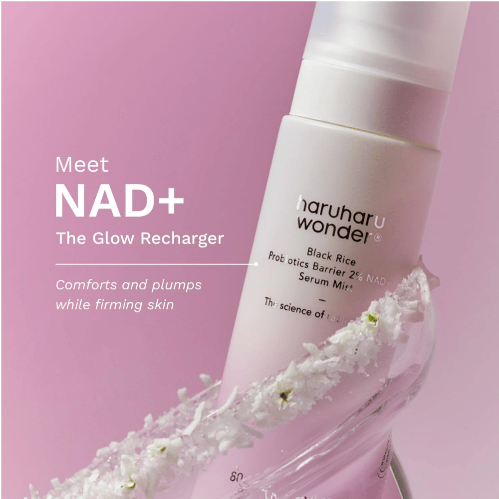 Haruharu Wonder Black Rice Probiotics Barrier 2% NAD+ Serum Mist avec 2 % de NAD+ pour une peau plus ferme et plus d’éclat