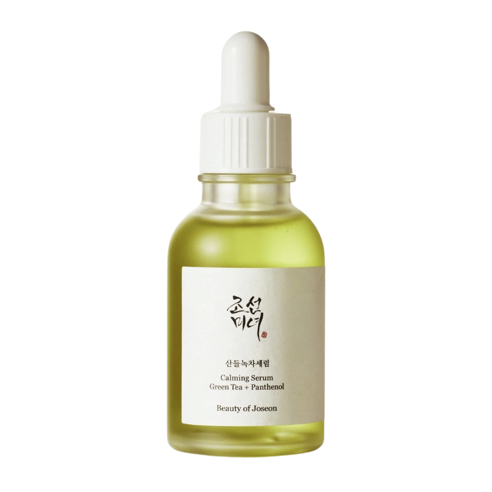 Image du produit de Beauty of Joseon Calming Serum Thé Vert + Panthénol en flacon compte-gouttes - sérum hydratant et équilibrant K-beauty.