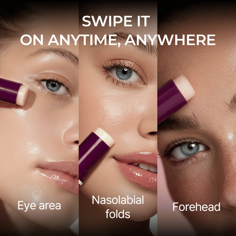 Dr. Melaxin Calcium Volume Multi Baume est appliqué sur la zone des yeux, les sillons nasogéniens et le front pour un effet raffermissant et volumateur.