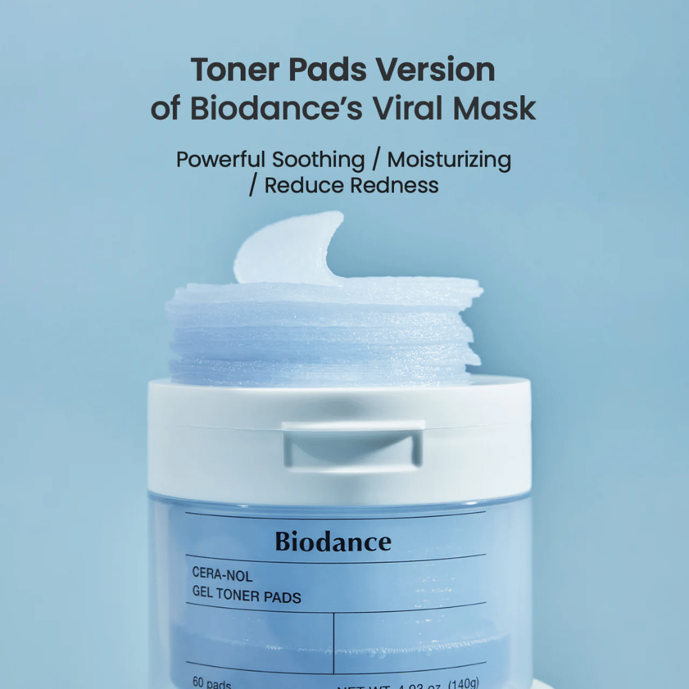 Biodance Cera-Nol Gel Toner Pads – Le masque viral en version pad pratique!

💙 Apaisant & hydratant – réduit les rougeurs et renforce la barrière cutanée.
✨ Tampons enrichis en gel – offrent une hydratation intense et un effet rafraîchissant.
🌿 Parfait pour les peaux sensibles – soulage les irritations et équilibre la peau.

Soin de la peau simple et efficace pour un teint frais et éclatant!