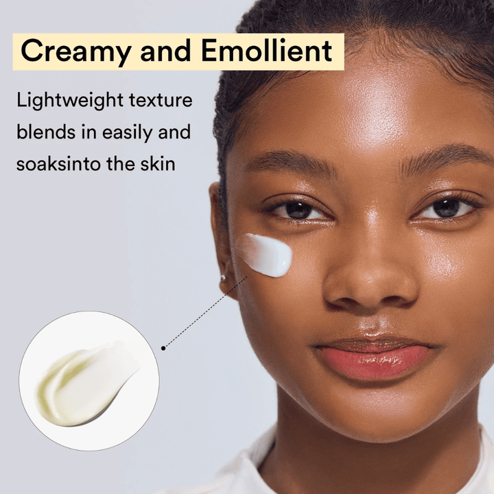 Gros plan sur la texture légère et crémeuse de Abib Collagen Eye Crème qui fond rapidement dans la peau et offre une hydratation intense.