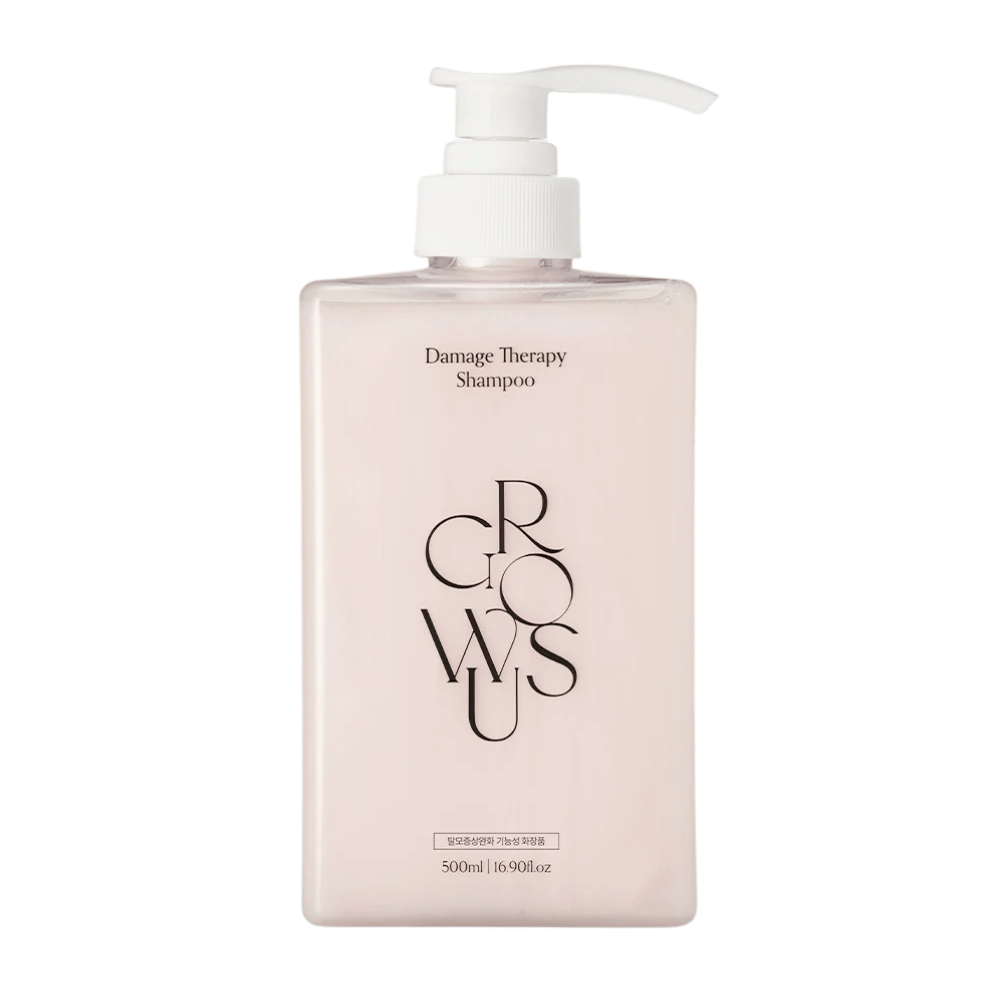 GROWUS Damage Therapy Shampoo EX shampoing réparateur 500 ml image du produit sur fond blanc