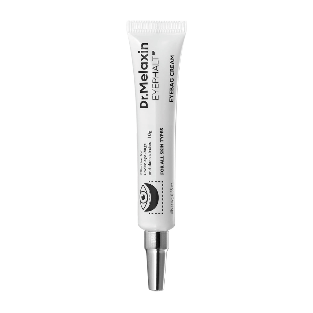 Dr.Melaxin Eyephalt Eyebag Cream pour tous les types de peau, offrant un soin intensif contre les cernes, les poches et les signes de l’âge autour des yeux