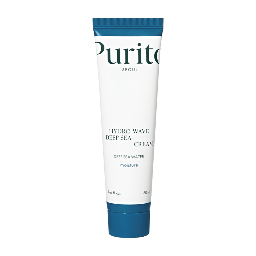 Purito Hydro Wave Deep Sea Cream hydrate la peau en profondeur grâce à l'eau de mer riche en nutriments. Cette crème facilement absorbée laisse la peau douce et hydratée sans sensation de lourdeur. Parfaite pour une utilisation quotidienne et pour tous les types de peau.