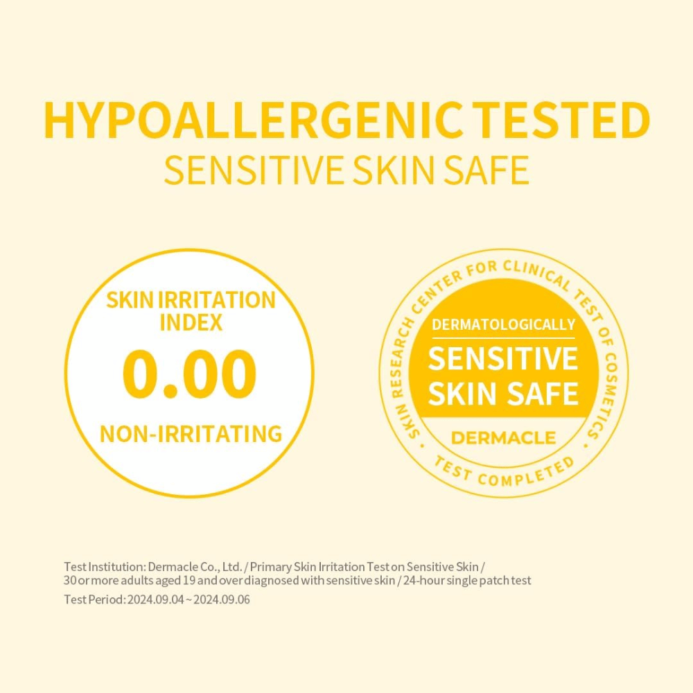Testé hypoallergénique Secret Key Lemon Sparkling Cleansing Foam – sûr pour les peaux sensibles avec un indice d'irritation cutanée de 0,00.
