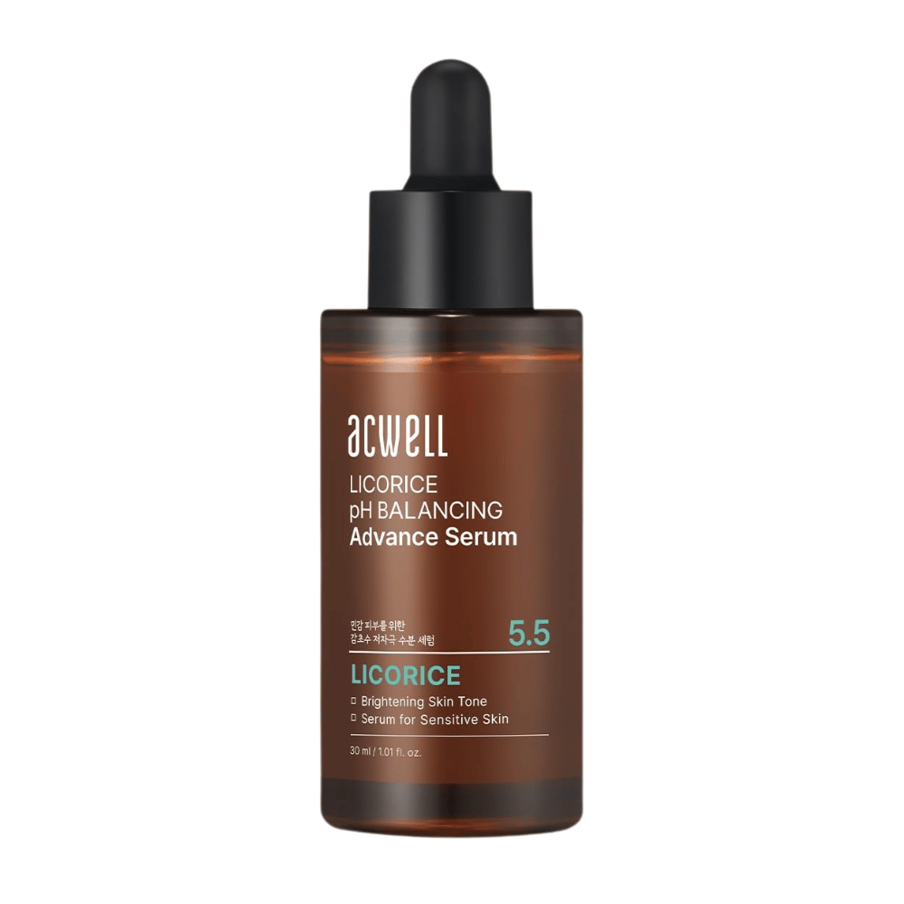 Image produit détourée nette de Acwell Licorice pH Balancing Advance Serum sur fond clair.