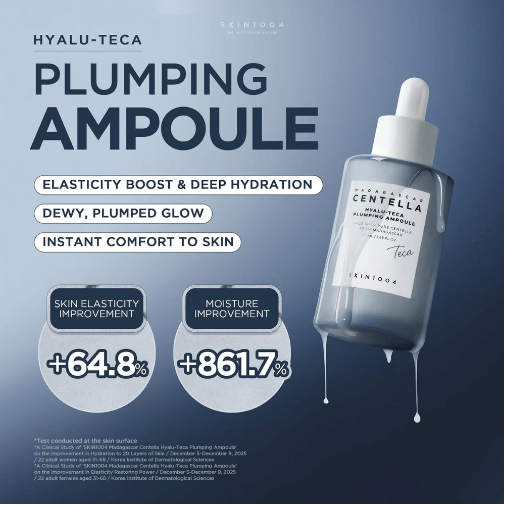 5. SKIN1004 Madagascar Centella Hyalu-Teca Plumping Ampoule – hydratation intensive, éclat et élasticité de la peau améliorée