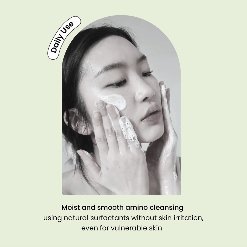 Heimish Matcha Biome Amino Acne Cleansing Foam – nettoyant doux quotidien pour le visage avec acides aminés et matcha pour les peaux sensibles et sujettes à l'acné