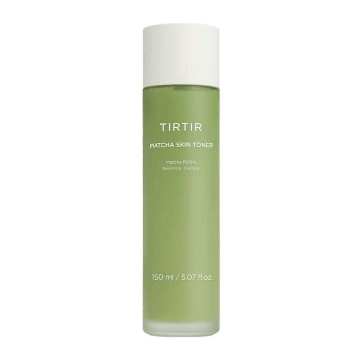 TIRTIR Matcha Skin Toner 150 ml qui apaise les peaux sensibles, hydrate efficacement et améliore l’équilibre et l’éclat de la peau.