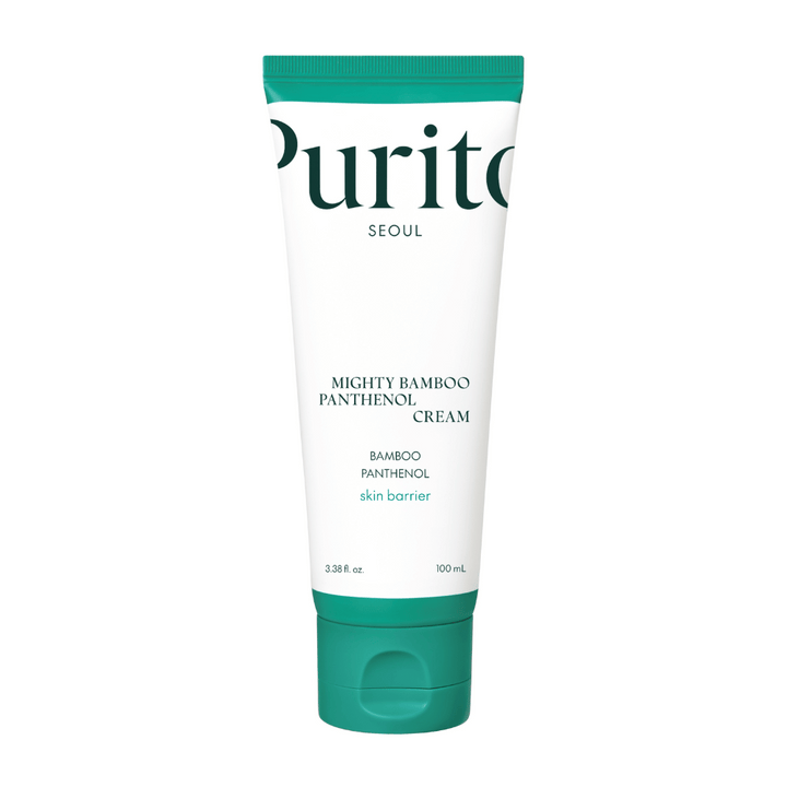 Purito Mighty Bamboo Panthenol Cream est une crème pour le visage nourrissante qui combine extrait de bambou et panthénol pour renforcer la barrière cutanée, hydrater en profondeur et apaiser la peau sensible. Parfait pour une utilisation quotidienne, elle laisse la peau douce et équilibrée sans irritation.