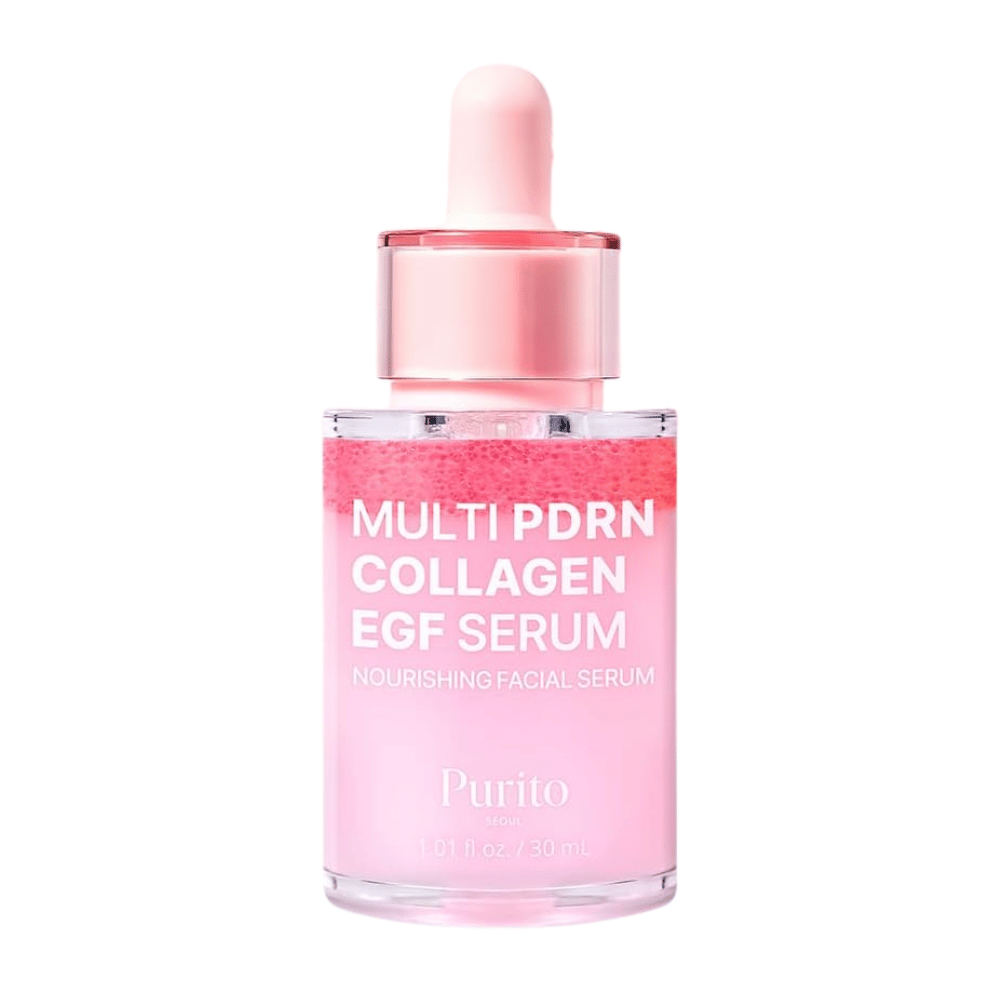 Purito Multi PDRN Collagen EGF Serum 30 ml – sérum facial coréen avec PDRN, collagène et EGF.