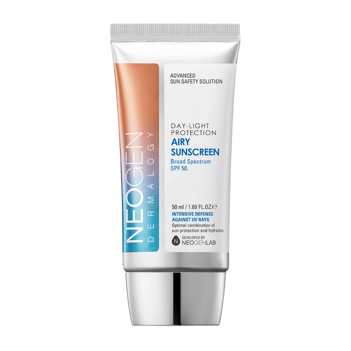 Neogen Dermalogy Day-Light Protection Airy Sunscreen SPF50 50ml – crème solaire légère avec protection UV à large spectre et formule hydratante.