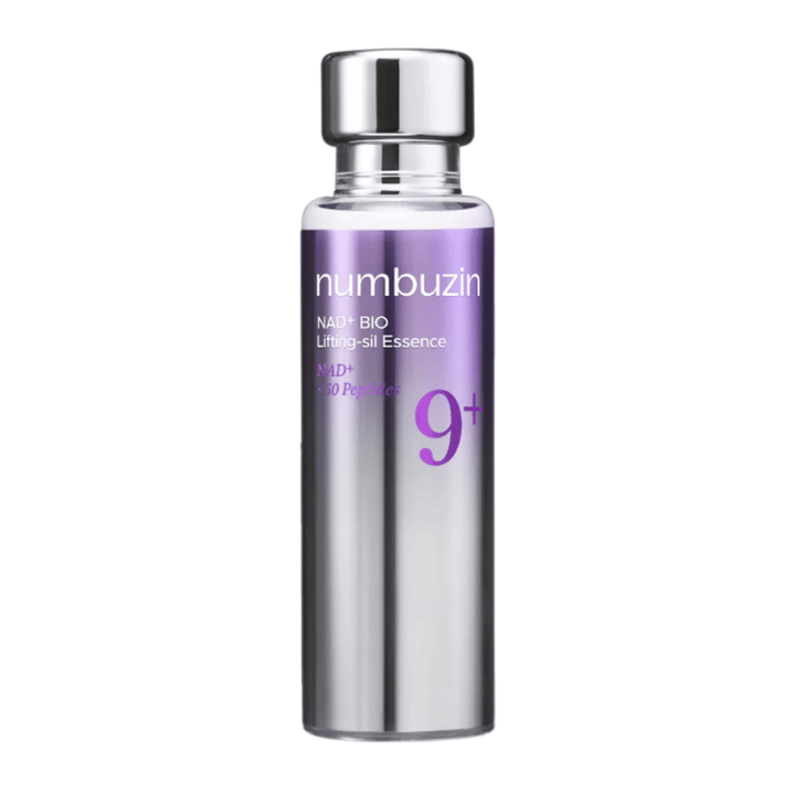 Numbuzin No.9 NAD+ Bio Lifting-sil Essence – essence lifting coréenne qui améliore l'élasticité de la peau et procure un teint plus uniforme et plus plein.