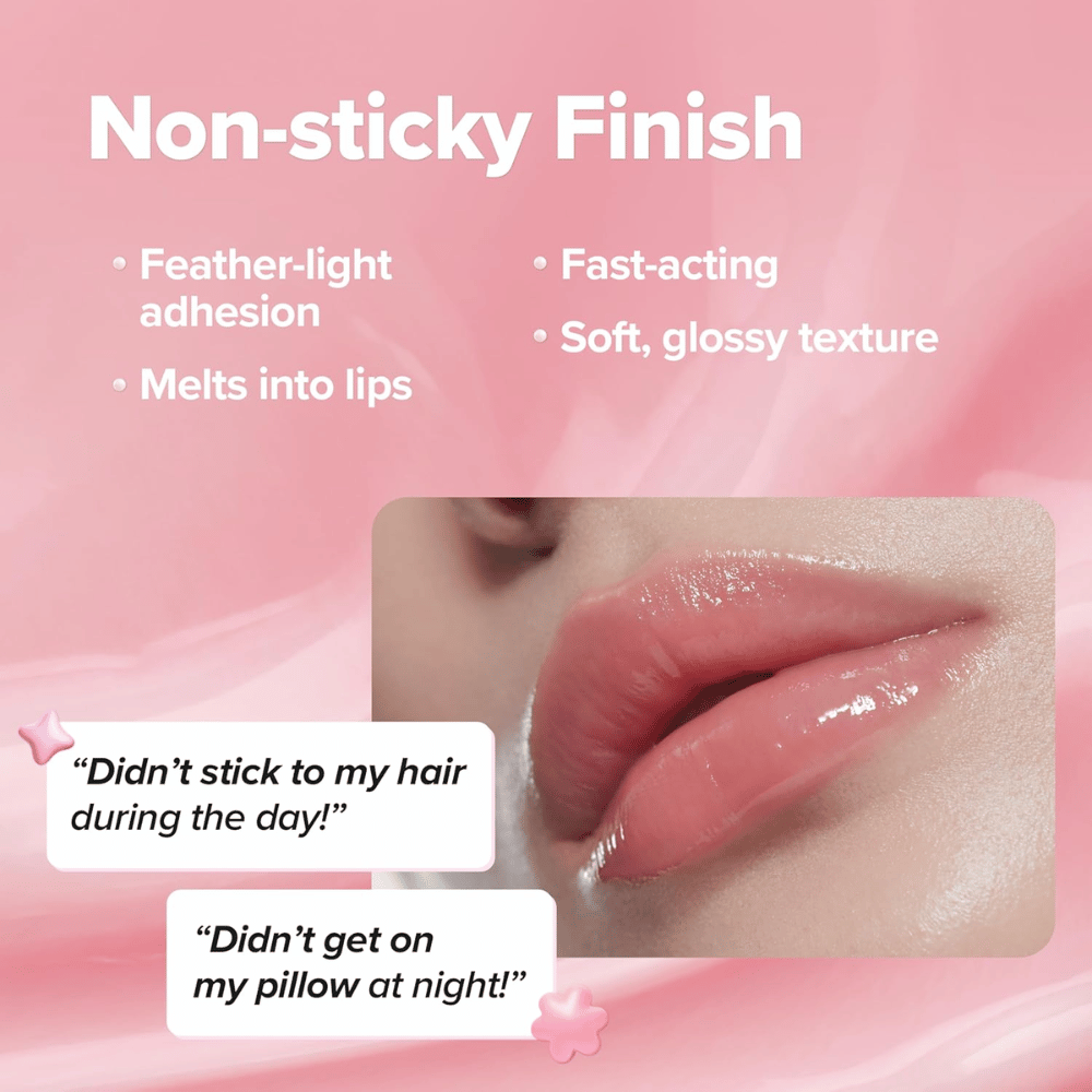 KLAVUU Nourishing Care Lip Sleeping Pack Coconut offre une finition légère, brillante et non collante qui hydrate les lèvres sans les alourdir.