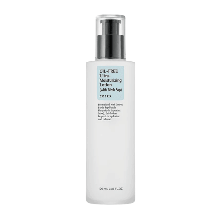 COSRX Lotion ultra-hydratante sans huile avec sève de bouleau 100 ml sans huile crème visage pour peau sensible, grasse et sujette à l'acné
