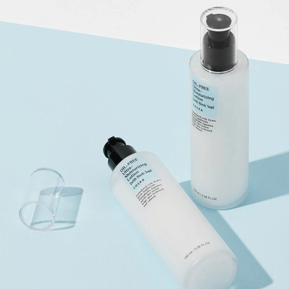 COSRX Lotion ultra-hydratante sans huile avec sève de bouleau 100 ml légère lotion pour le visage sans huile avec sève de bouleau pour peau grasse et mixte