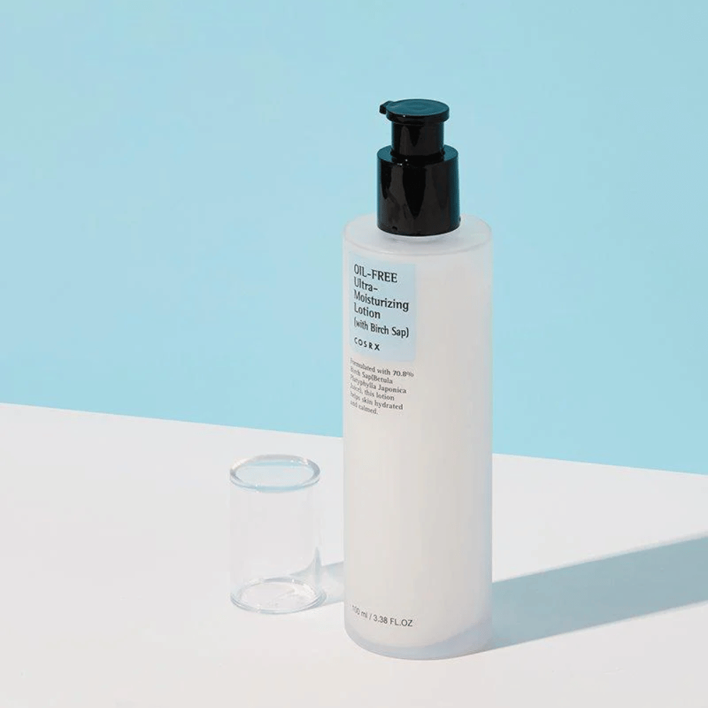 COSRX Lotion ultra-hydratante sans huile 100 ml lotion hydratante avec sève de bouleau qui apaise et équilibre la peau