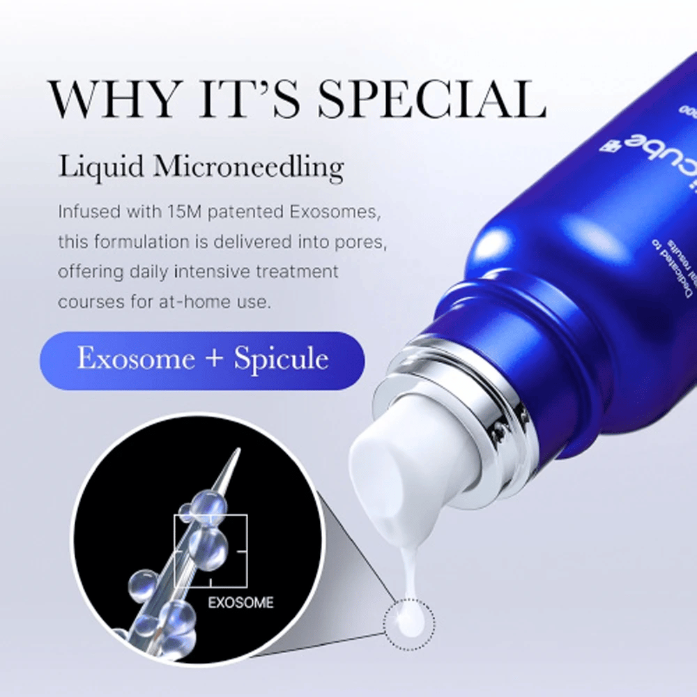 
Medicube One Day Exosome Shot Pore Ampoule 2000 propose la technologie "Liquid Microneedling" qui combine 15M d'exosomes brevetés et des composants spiculaires. Le produit pénètre profondément dans les pores pour un traitement intensif à domicile, favorise le renouvellement de la peau et améliore la texture.