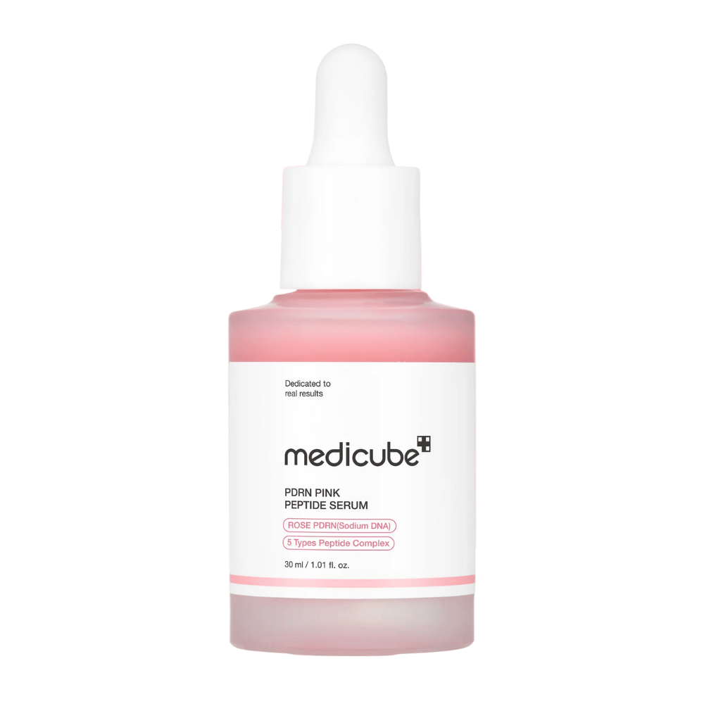 Medicube PDRN Pink Peptide Serum – Sérum illuminant et réparateur.

🌹 Rose PDRN (Sodium DNA) – Renforce la barrière cutanée et favorise le renouvellement cellulaire.
💖 5 types de complexes de peptides – Augmente la production de collagène et améliore l'élasticité de la peau.
✨ Apporte de la luminosité – Réduit les irrégularités et donne une peau éclatante.

Parfait pour une peau uniforme, ferme et hydratée !