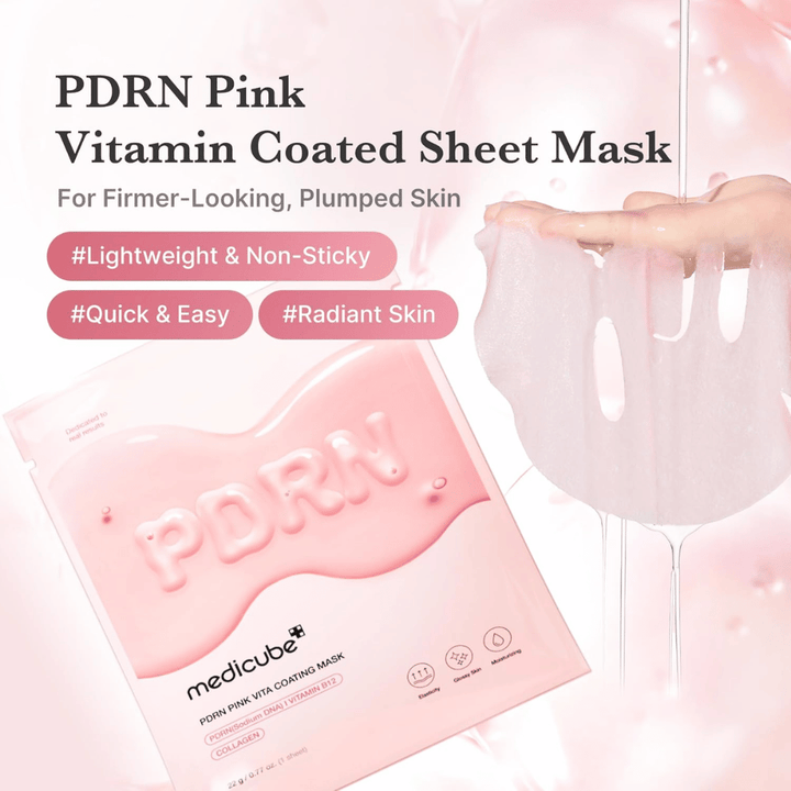 Image du produit avec masque et emballage – focus sur l’hydratation sheet mask avec une sensation légère et non collante.