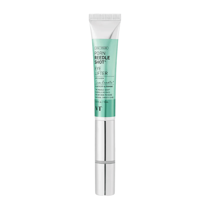 VT Reedle Shot Eye Lifter avec PDRN, de la niacinamide et des céramides qui renforcent la barrière cutanée et apportent de l’éclat ainsi que de la fermeté autour des yeux