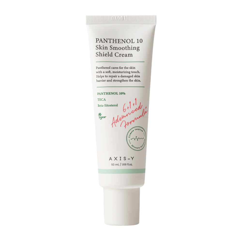 AXIS-Y Panthenol 10 Skin Smoothing Shield Cream image du produit de 50 ml sur fond blanc