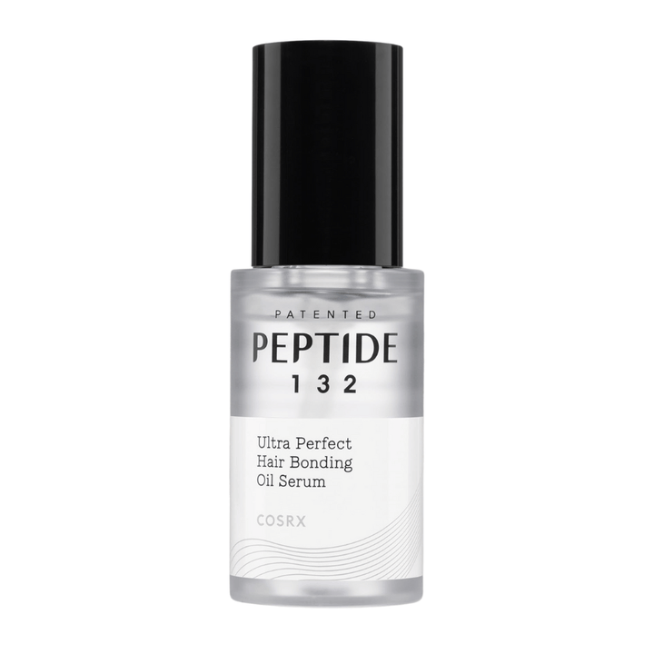 Image du produit de COSRX Peptide 132 Ultra Perfect Hair Bonding Oil Serum – huile capillaire réparatrice qui renforce et donne de la brillance.