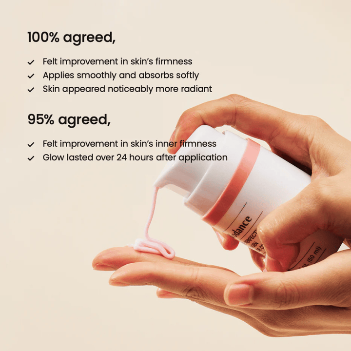Biodance Pore Perfecting Collagen Peptide Cream texture et fonction de pompe – crème aux peptides de collagène cliniquement testée pour une peau plus ferme et un éclat durable