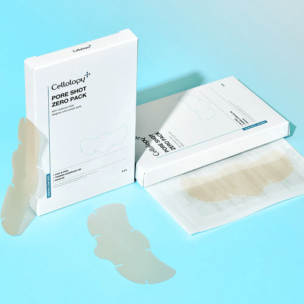 Cellology Pore Shot Zero Pack – patchs soin des pores avec LHA, PHA, kaolin et complexe de tanins