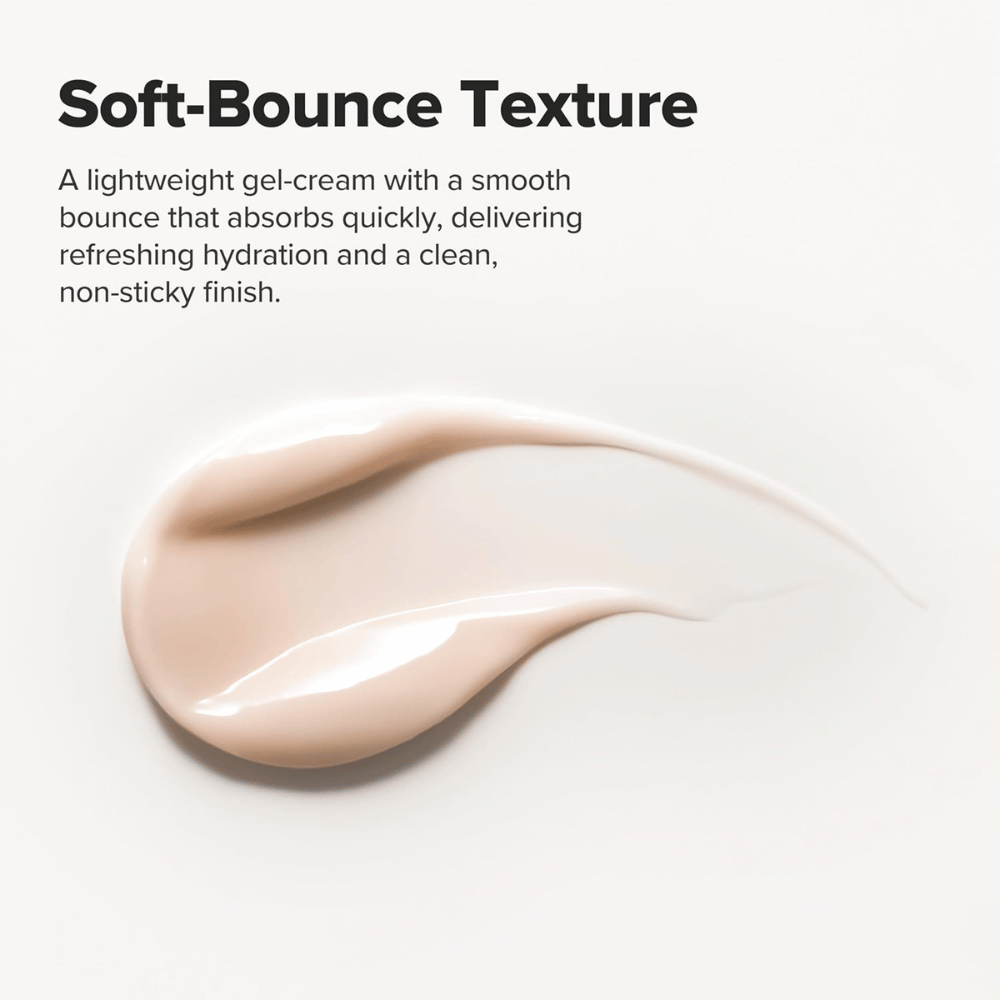 Beauty of Joseon Revive Firming Moisturizer texture gel-crème qui absorbe rapidement et procure une peau hydratée avec un éclat naturel.