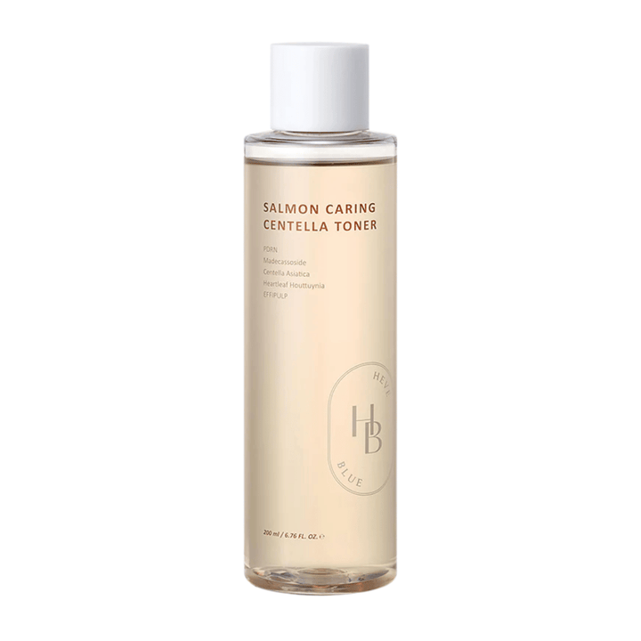 Salmon Caring Centella Toner image produit – coréen toner visage avec PDRN et centella qui hydrate en profondeur, renforce la barrière cutanée et prépare la peau pour les soins suivants.