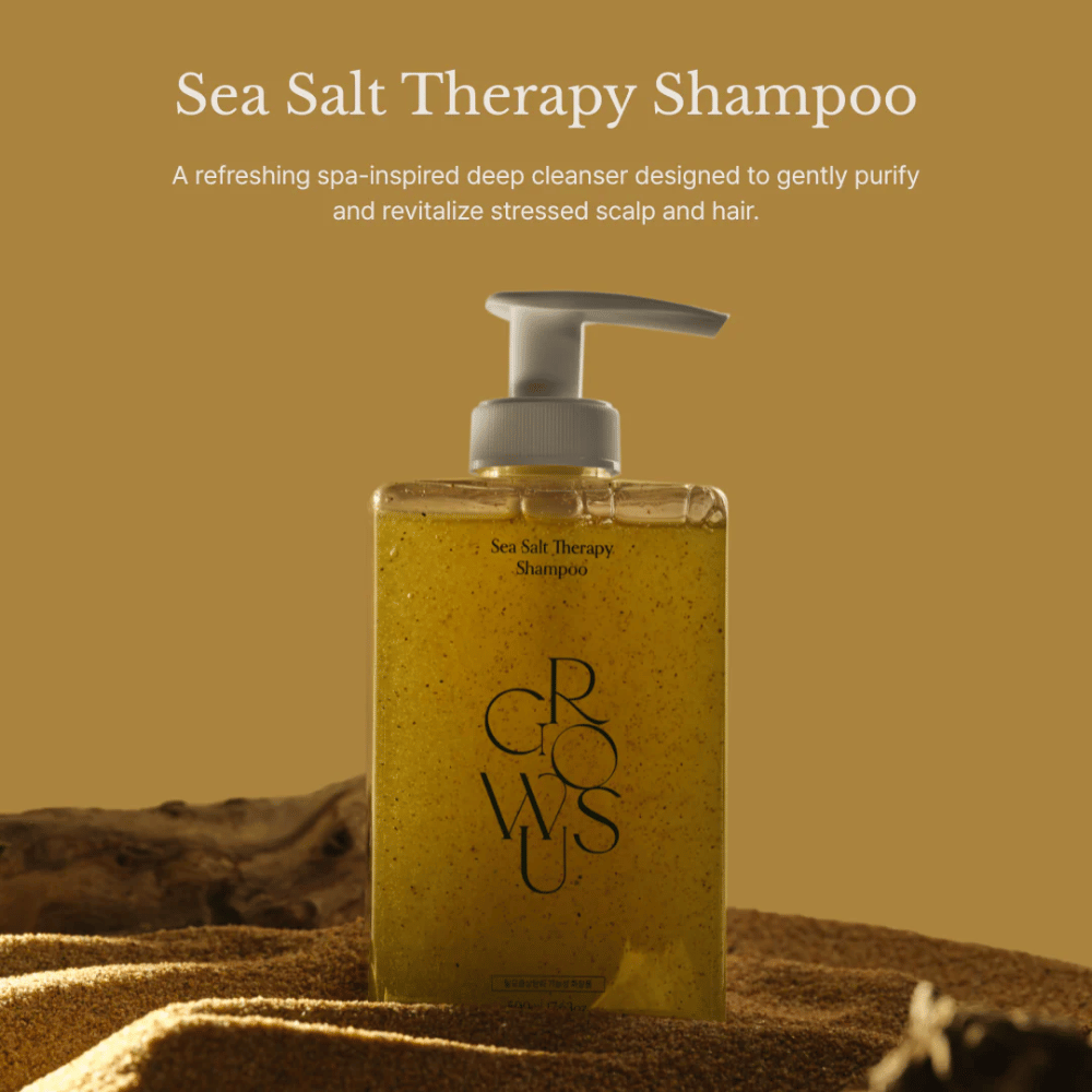 GROWUS Sea Salt Therapy Shampoo – shampooing purifiant pour cuir chevelu stressé et cheveux gras