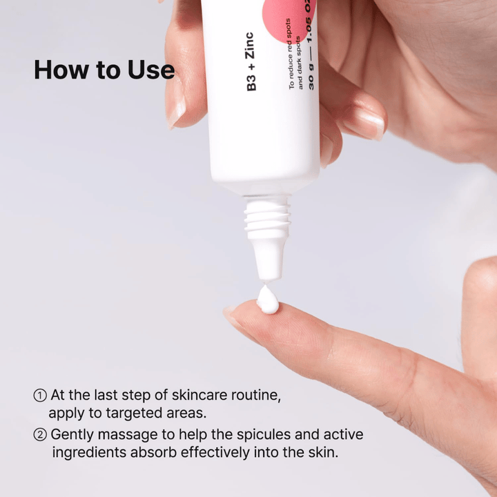 TIA'M AC Fighting Spot RX Cream – s'applique sur des zones spécifiques à la dernière étape de la routine de soins pour apaiser et traiter les imperfections.
