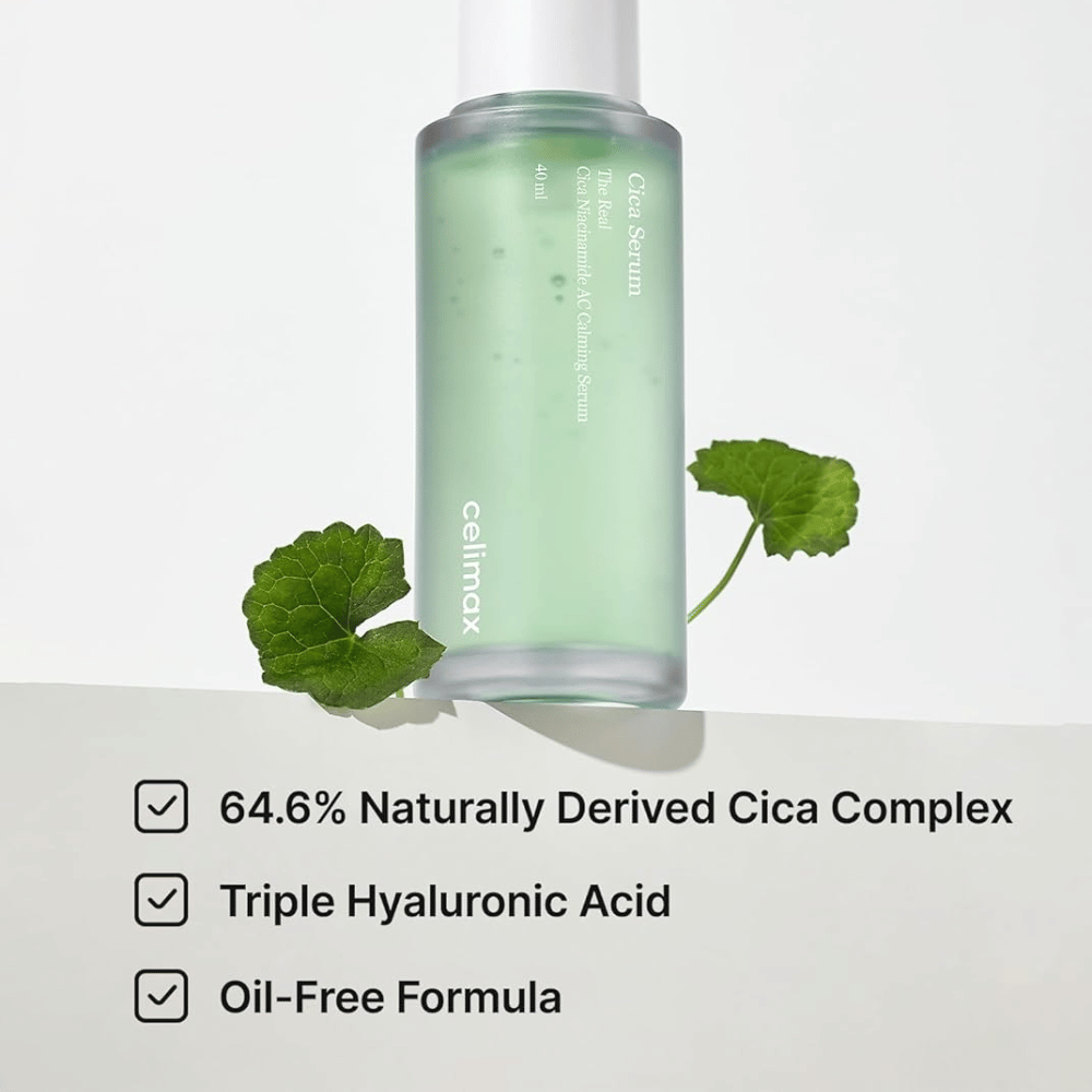 Celimax The Real Cica Niacinamide AC Calming Serum avec Cica Complex et formule sans huile