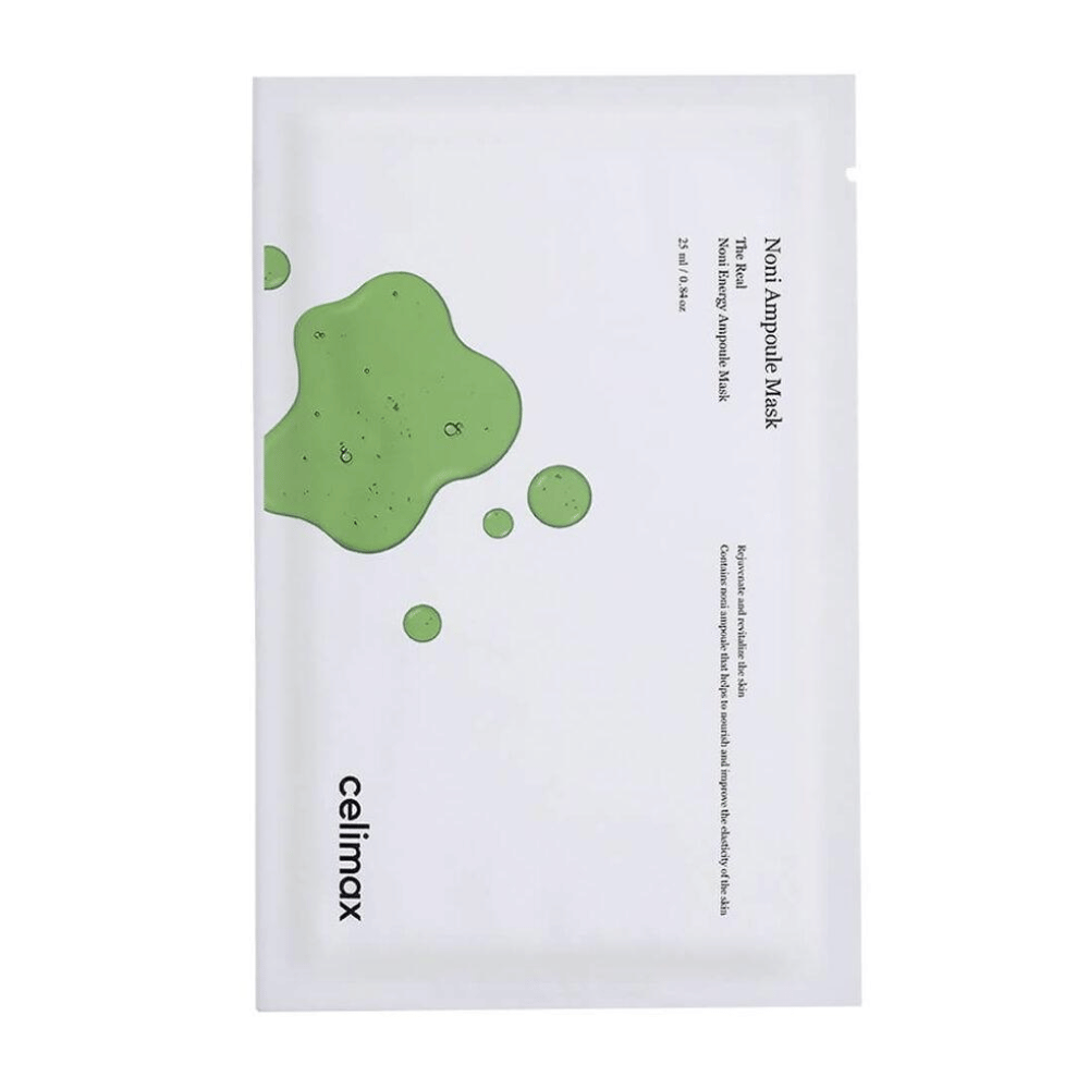 The Real Noni Ampoule Mask från Celimax est un masque hydratant qui aide à améliorer l'élasticité et la structure de la peau. Enrichi en extrait de noni, ce masque procure une nutrition intense et donne à la peau un éclat frais. Parfait pour un soin de la peau rafraîchissant et apaisant !